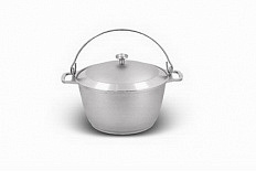 Котел литой походный 10л алюминиевая крышка ТМ KUKMARA