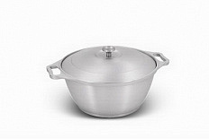 Кастрюля литая 3,0л алюминиевая крышка ТМ KUKMARA