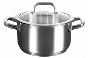 Кастрюля 3,0л стеклянная крышка Леон ТМ KUKMARA