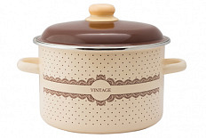 Кастрюля 4,0л цилиндрическая Винтаж / Vintage ТМ Appetite