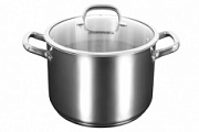Кастрюля 9,0л стеклянная крышка Леон ТМ KUKMARA