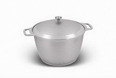 Кастрюля литая 16л алюминиевая крышка ТМ KUKMARA