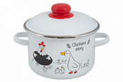 Кастрюля 2,0л цилиндрическая Летний двор / Chickens’stories ТМ FOOD ATELIER